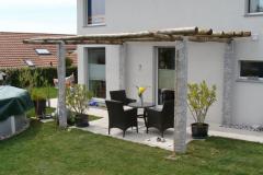 Pergola-Hell-Kastanienholz-Normal